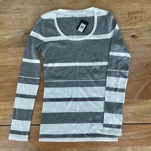 NWT Tommy Hilfiger stripe cotton shirt XS